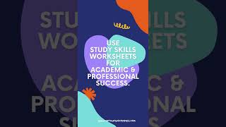 Study Skills Worksheets for High School