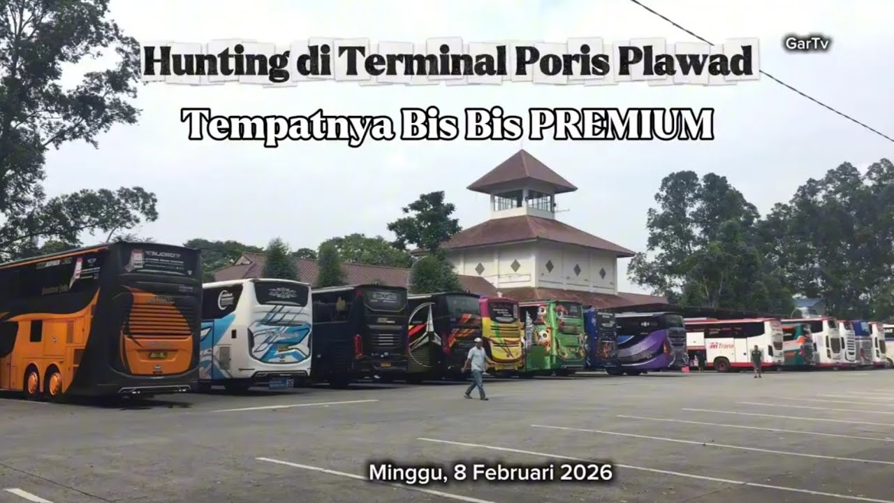 Hunting bus seru di Terminal Poris, Kejutan di setiap sudut! #BusHunting #Bismania #VlogTerminal 