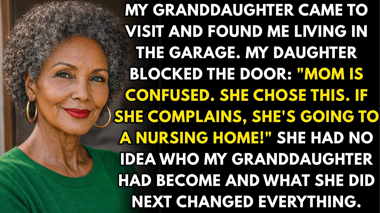 My daughter forced me into the garage. When I complained, she laughed- 