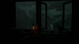 Soft Rain Through the Open Windows | Warm Bedroom Ambience for Sleeping