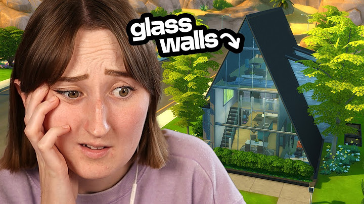 i tried building a house with ONLY GLASS WALLS