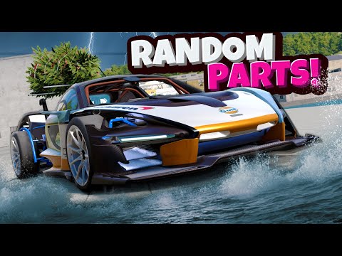 RANDOM PARTS MOD But it's During a FAST FLOOD in BeamNG Drive!