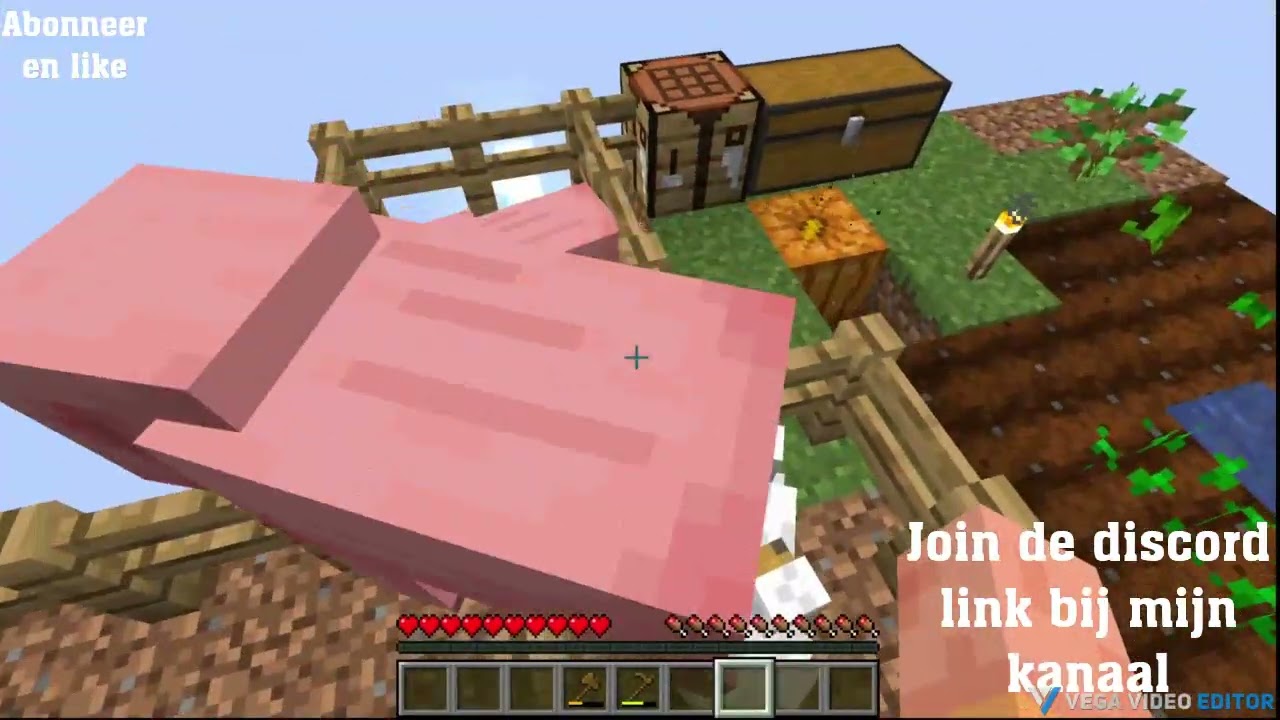 OneBlock 2 Huis, tijdelijk dierenhok en een farm. NLludator