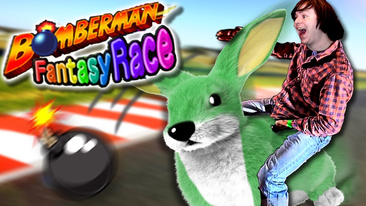 GIANT RABBIT RACING - Bomberman Fantasy Race Review - YouTube