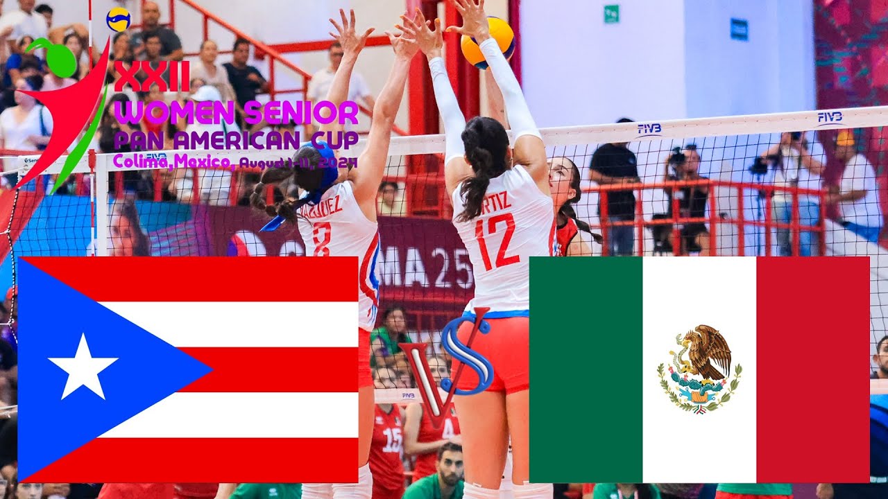 🇲🇽 México vs Puerto Rico 🇵🇷 Tercer Lugar 🥉 Copa Panamericana de Voleibol Femenino de Mayores 2025
