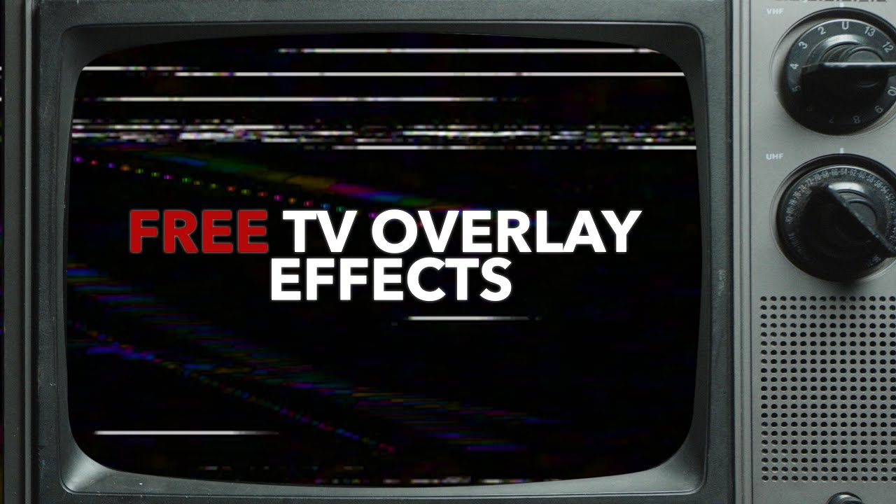 FREE TV Overlay Effects (Retro TV Green Screen Overlays) - YouTube