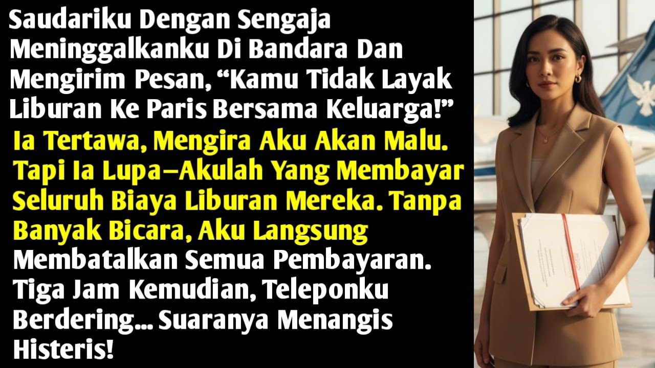 Keluargaku Meninggalkanku Di Bandara, Tapi Saat Aku Batalkan Semua Tiket… Mereka Histeris!