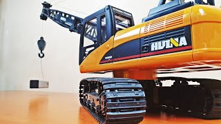 Unboxing Crawler Crane Tracked Excavator RC Huina 1572 572 Scale 1/14 TEST Construction Site Unboxing Crawler Crane Tracked Excavator RC Huina 1572 572 Scale 1/14 TEST Construction Site
