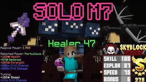 First Solo M7 as HEALER + Handle Drop I Hypixel Skyblock