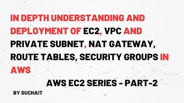 Ec2 instance creation in aws | vpc in cloud computing  | AWS Internet Gateway| AWS NAT Gateway Part2