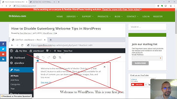 How to Disable Gutenberg Welcome Tips in WordPress