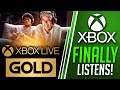 Xbox FIXES HUGE MISTAKE | Xbox Live Gold Price Update & Free to Play Changes
