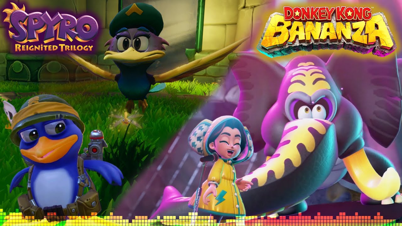 Sgt Byrd Elephant Bananza's Base 🎶 Spyro RT / Donkey Kong Bananza MASHUP