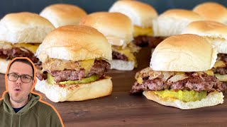 BETTER Cheeseburger Sliders with Hawaiian Rolls - WHITE CASTLE BUT BETTER!