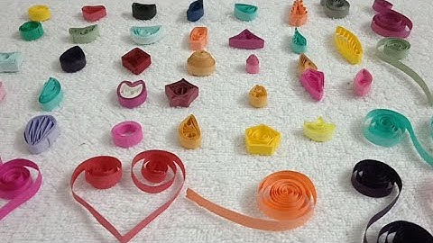 Basic quilling shapes | How to make basic quilling shapes