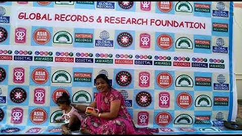 2 year old baby Dhanshika identifying 25 flags in one minute