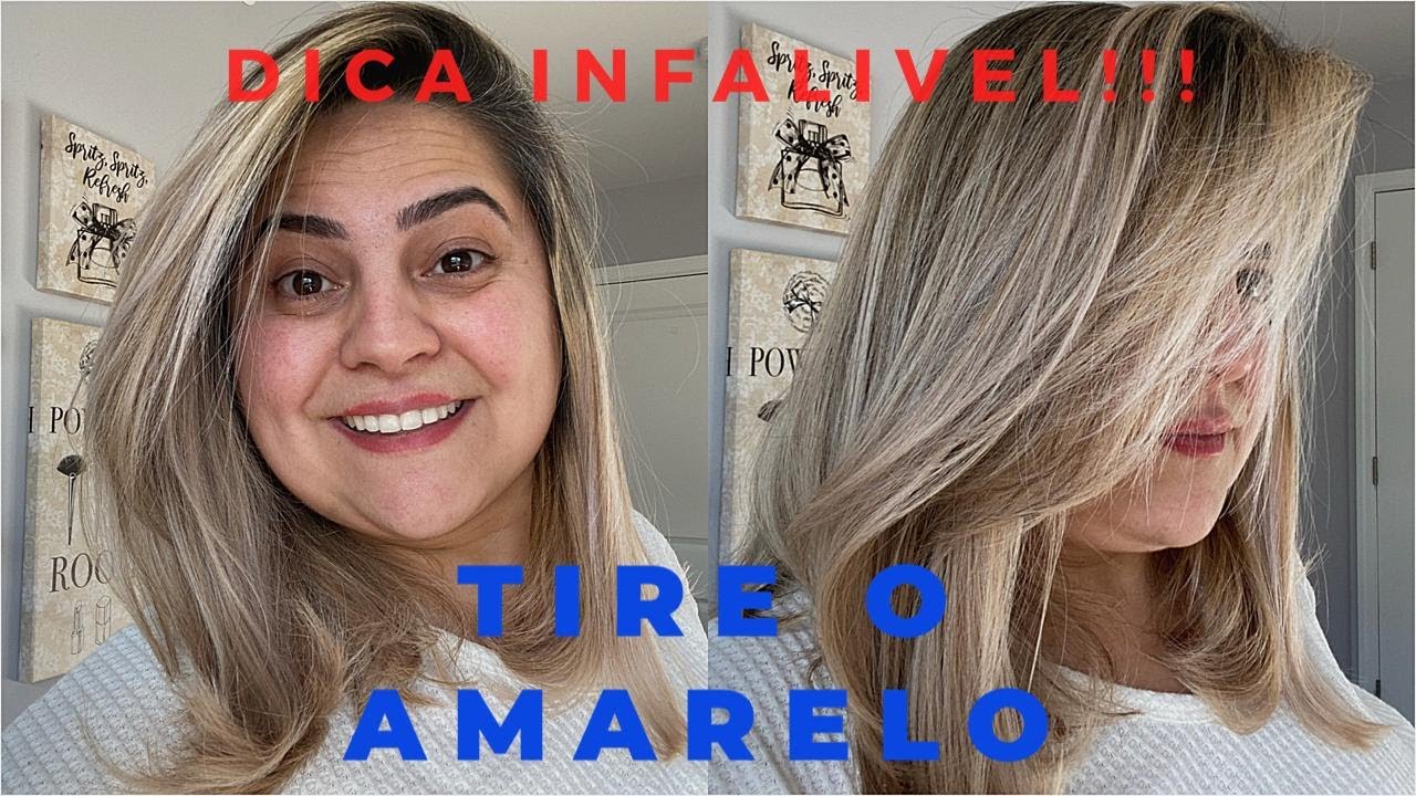 COMO TIRAR O AMARELO DO CABELO FÁCIL DE RESOLVER!!! - YouTube