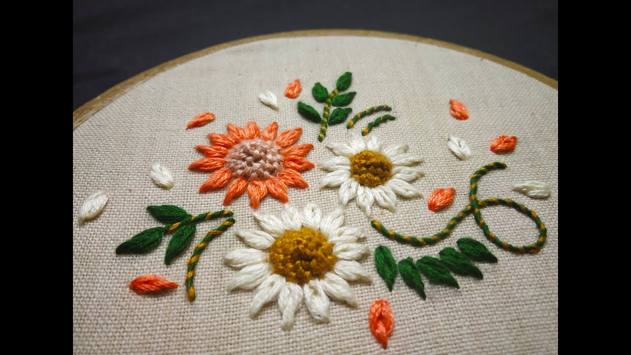 286-Flowers with embossed look,अति सुंदर फूल उभार के साथ(Hindi/Urdu)