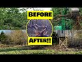 Before &amp; After! DIY Improving your property! Illinois hunting land transformation!