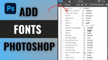 How to Add Fonts in Photoshop