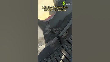 Adjusting the grate barsofa hammer crusher #jawcrusher #machine #crushing#sandmentcrushing #crushing