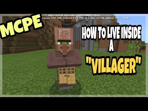 Como viver dentro de um aldeão - Minecraft Pocket Edition