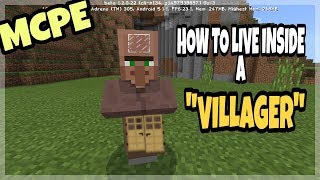 How To Live Inside Of A Villager - Minecraft Pocket Edition