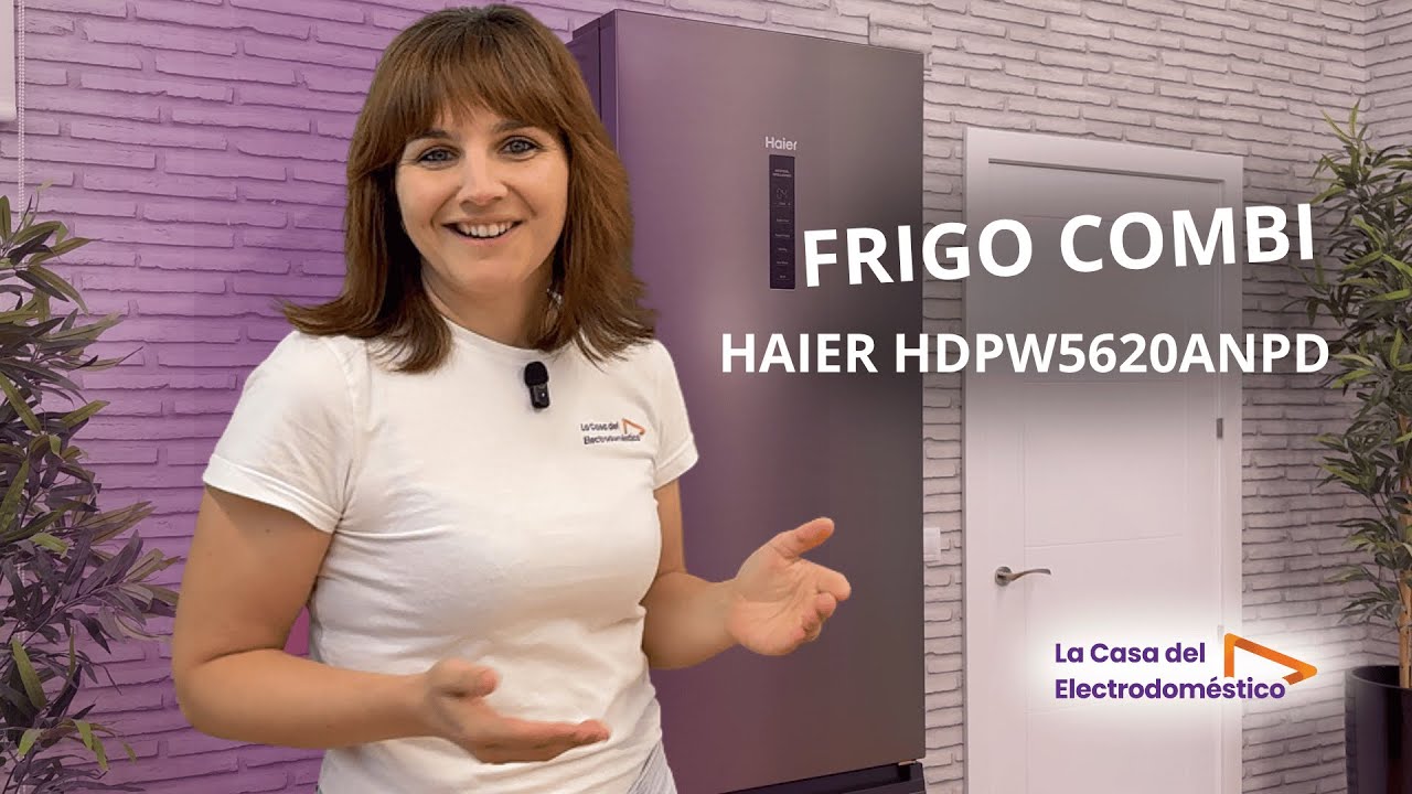 ❄ Haier HDPW5620ANPD | Frigor&iacute;fico combi de Clase A con 409l, No Frost y Conectividad