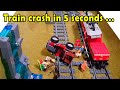 Lego TRAIN CRASH with ranger car