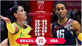Legendary Match | Brazil vs USA | Volleyball World Grand Prix Final 2016 (HD)