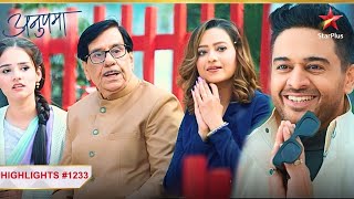 Anuj mila Shah family se! | Ep.1233 | Highlights | Anupama | MonSun | 10PM