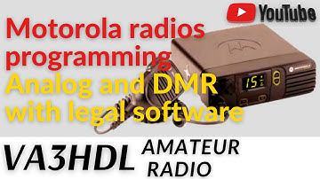 MOTOTRBO radio programming for amateur radio