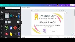 How to Edit Certificate of Recognition from Etsy