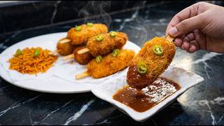 Crispy Potato Popsicle Recipe | ASMR Cooking 🤤 | Unique Street Style Snack | No Talking screenshot 5