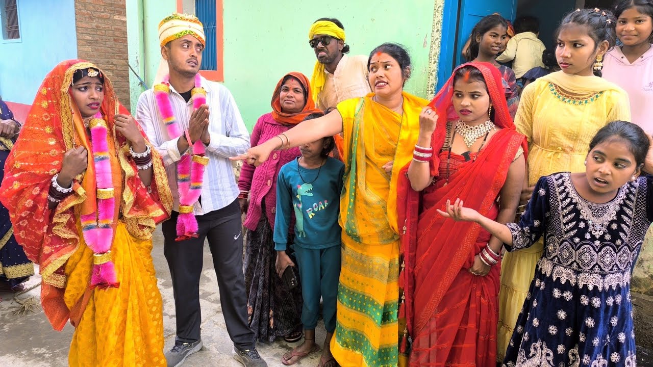 गाव का लड़का लड़की भगा कर शादी कर लेता है तब देखिये गाव के लोग कैसे हका - बका होते है#bhojpuricomedy