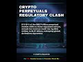 Crypto Perpetuals Regulatory Clash | #cryptoregulation #shorts