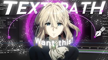 3D TEXT PATH in After Effects | AMV Tutorial | XXAHID