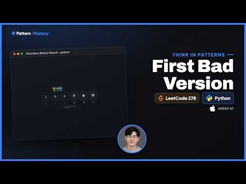 First Bad Version - LeetCode 278 | Boundary Binary Search (Python)