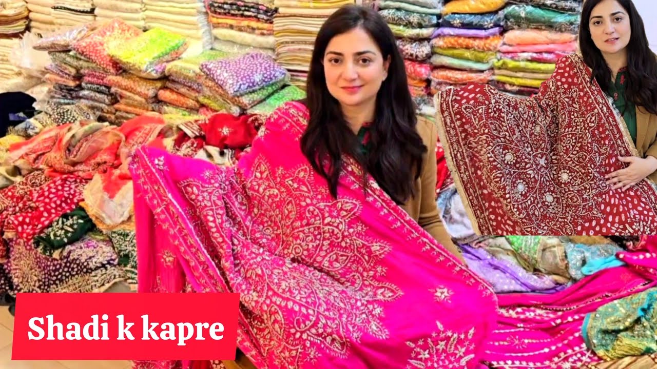 SHADI k Kapre | Embroidered Shawls | Indian Shawls | Velvet Shawls | Gota Work | Vlogs