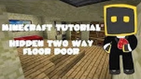 Minecraft Tutorial: Hidden Fireplace Entrance