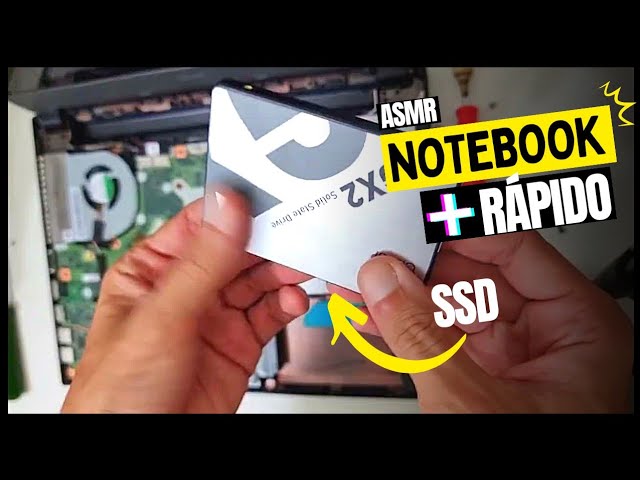 ASMR INSTALLING SSD NO NOTEBOOK