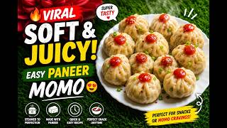 🔥 Viral Soft & Juicy Paneer Momos 🥟 | Easy Homemade Momo Recipe 🤤 screenshot 4