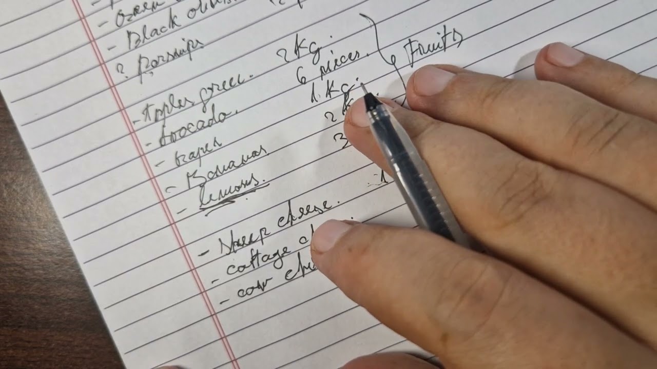 My Groceries List for Tomorrow | ASMR soft spoken