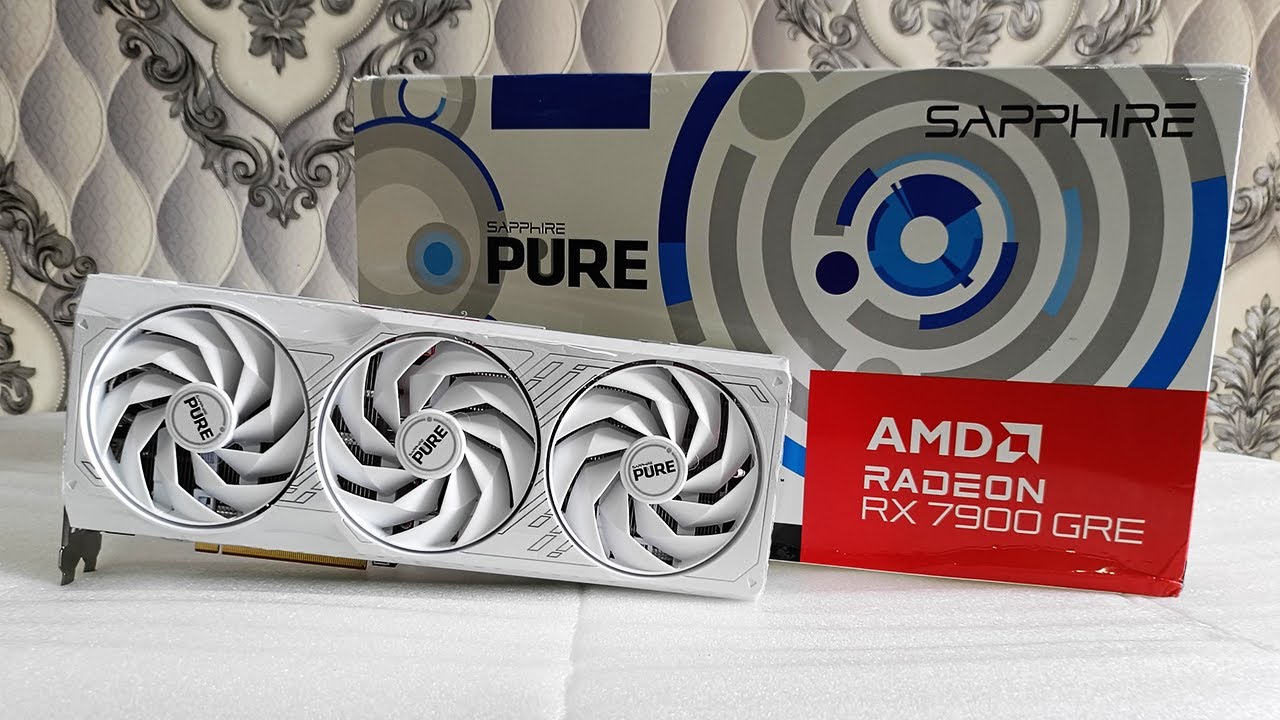 AMD Radeon RX 7900 GRE 16GB Sapphire Pure OC White - Unboxing | Furmark Stress Test 2024