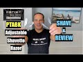 Parker PTABK Adjustable Shavette Razor Shave & Review