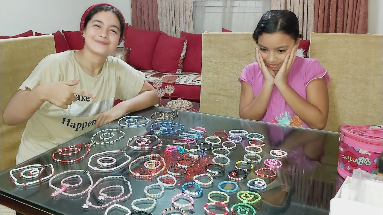 طلباتكم أوامر🥰جولة فى مشتريات الخرز📿وكل الحاجات اللى عملناها💍👑