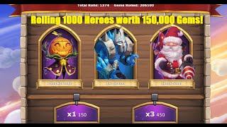 Clastle Clash - Gem Rolling Simulator! [ROLLED 1000 HEROES WORTH 150,000 GEMS!] screenshot 4