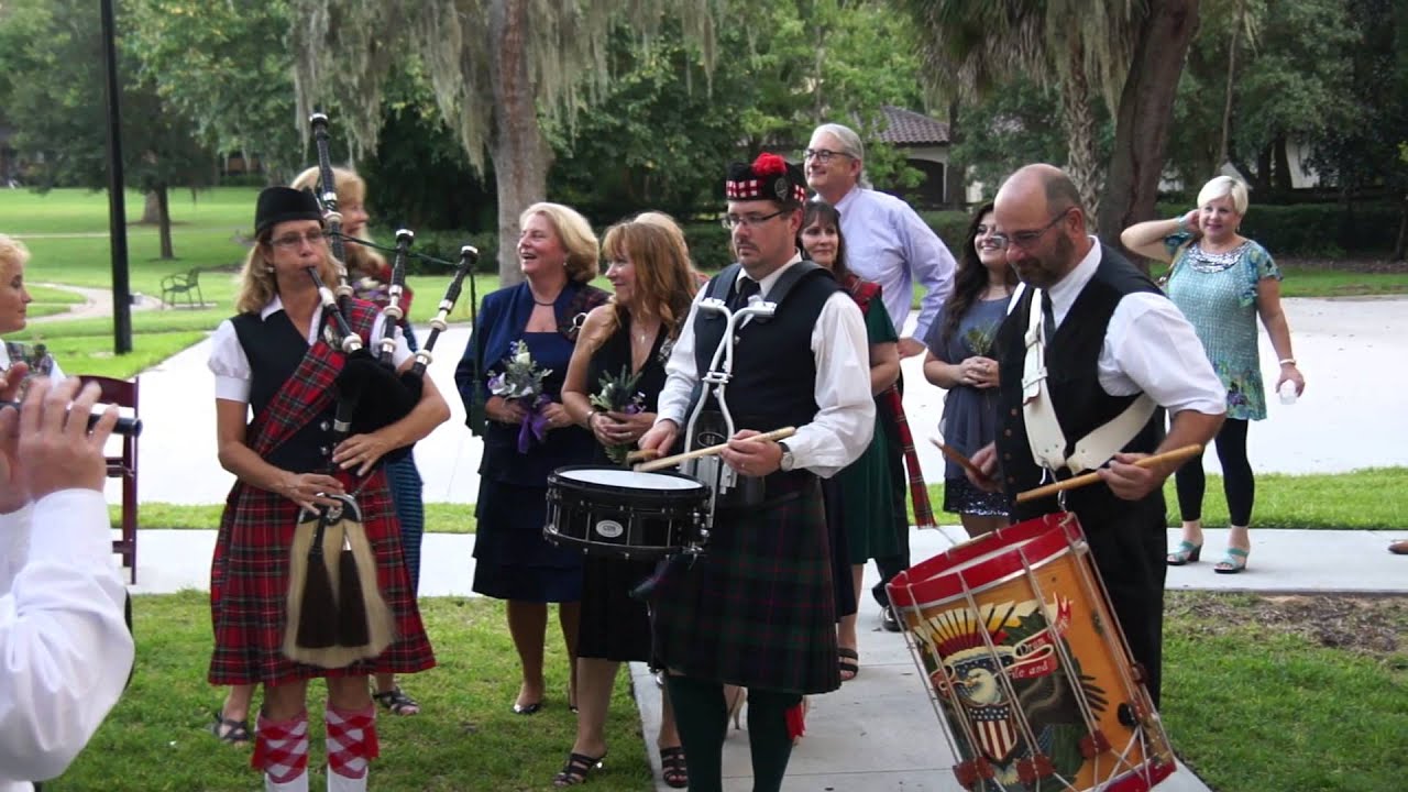 Recessional, Scottish wedding, with bagpipes, fife YouTube
