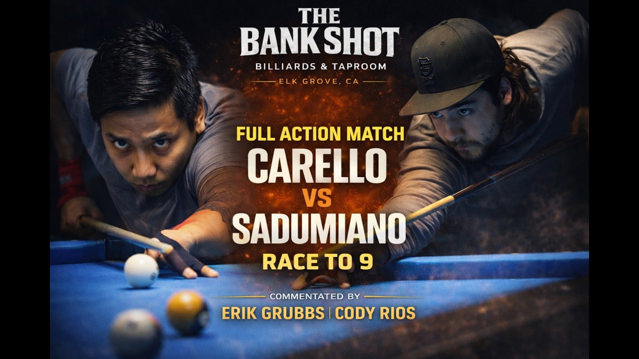 DANIEL CARELLO vs RYAN SADUMIANO - THE BANK SHOT - TABLE 7 | EvoSports