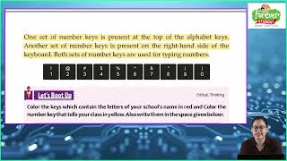 Ch 4 | Forever Student | Computer | Class 1 | Different Keys On A Keyboard   | For children